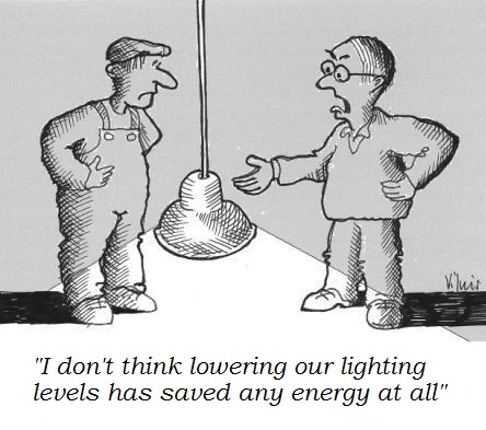 How to waste energy: lighting